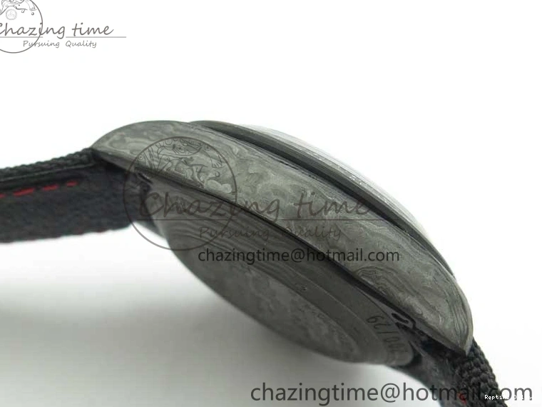 1218 WrinkleFree Daytona DIW Carbon OMF Best Edition Carbon Black Dial Red Hand on Black Nylon Strap A 2846